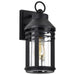 Wall Lantern Nuvo 60-8102 Wilton - 1 Light Medium Wall Lantern - Matte Black with Clear Seeded Glass Nuvo