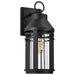 Wall Lantern Nuvo 60-8103 Wilton - 1 Light Large Wall Lantern - Matte Black with Clear Seeded Glass Nuvo