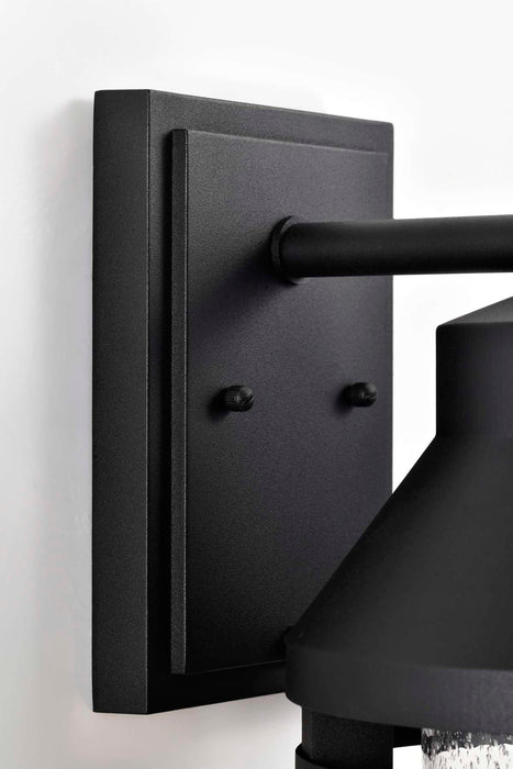 Wall Lantern Nuvo 60-8103 Wilton - 1 Light Large Wall Lantern - Matte Black with Clear Seeded Glass Nuvo