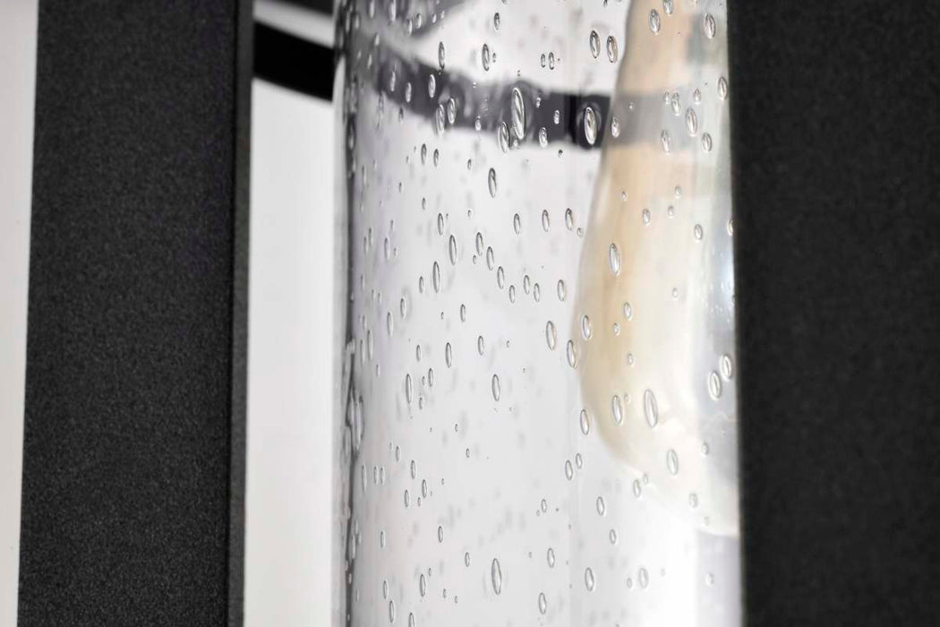 Wall Lantern Nuvo 60-8103 Wilton - 1 Light Large Wall Lantern - Matte Black with Clear Seeded Glass Nuvo