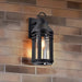 Wall Lantern Nuvo 60-8103 Wilton - 1 Light Large Wall Lantern - Matte Black with Clear Seeded Glass Nuvo