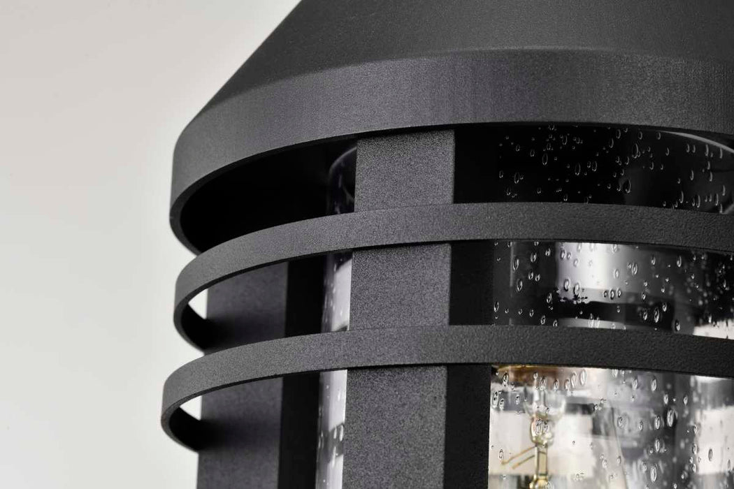 Hanging Lantern Nuvo 60-8104 Wilton - 1 Light Hanging Lantern - Matte Black with Clear Seeded Glass Nuvo