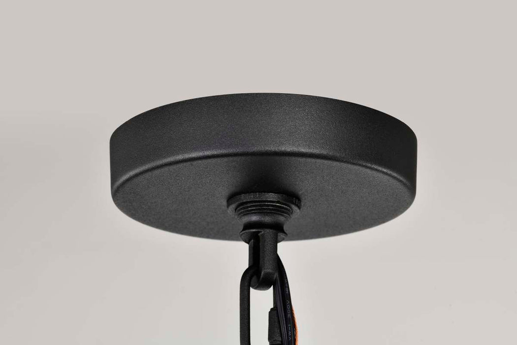 Hanging Lantern Nuvo 60-8104 Wilton - 1 Light Hanging Lantern - Matte Black with Clear Seeded Glass Nuvo