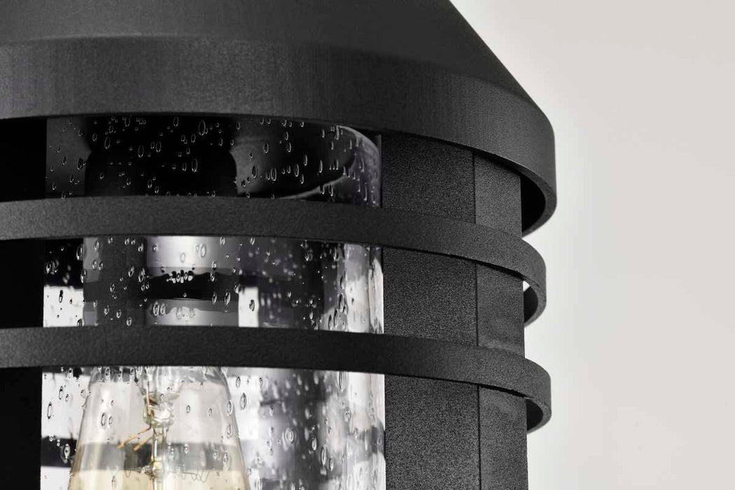Hanging Lantern Nuvo 60-8104 Wilton - 1 Light Hanging Lantern - Matte Black with Clear Seeded Glass Nuvo