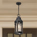 Hanging Lantern Nuvo 60-8104 Wilton - 1 Light Hanging Lantern - Matte Black with Clear Seeded Glass Nuvo