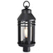 Post Top Nuvo 60-8105 Wilton - 1 Light Post Top - Matte Black with Clear Seeded Glass Nuvo