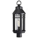 Post Top Nuvo 60-8105 Wilton - 1 Light Post Top - Matte Black with Clear Seeded Glass Nuvo