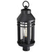 Post Top Nuvo 60-8105 Wilton - 1 Light Post Top - Matte Black with Clear Seeded Glass Nuvo
