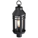 Post Top Nuvo 60-8105 Wilton - 1 Light Post Top - Matte Black with Clear Seeded Glass Nuvo