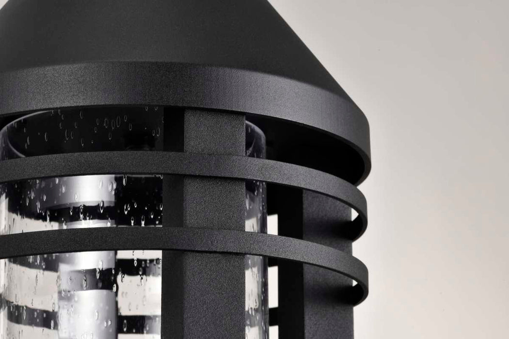 Post Top Nuvo 60-8105 Wilton - 1 Light Post Top - Matte Black with Clear Seeded Glass Nuvo