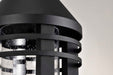 Post Top Nuvo 60-8105 Wilton - 1 Light Post Top - Matte Black with Clear Seeded Glass Nuvo