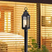 Post Top Nuvo 60-8105 Wilton - 1 Light Post Top - Matte Black with Clear Seeded Glass Nuvo