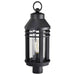 Post Top Nuvo 60-8105 Wilton - 1 Light Post Top - Matte Black with Clear Seeded Glass Nuvo