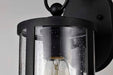 Wall Lantern Nuvo 60-8111 Broadstone - 1 Light Small Wall Lantern - Matte Black with Clear Seeded Glass Nuvo