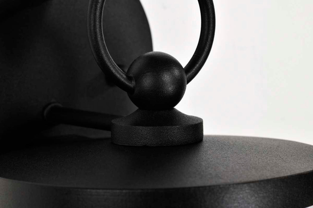 Wall Lantern Nuvo 60-8111 Broadstone - 1 Light Small Wall Lantern - Matte Black with Clear Seeded Glass Nuvo