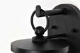 Wall Lantern Nuvo 60-8111 Broadstone - 1 Light Small Wall Lantern - Matte Black with Clear Seeded Glass Nuvo