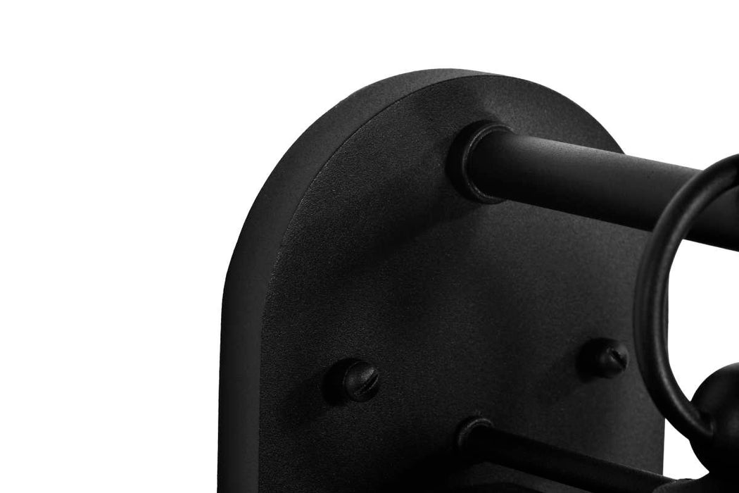 Wall Lantern Nuvo 60-8111 Broadstone - 1 Light Small Wall Lantern - Matte Black with Clear Seeded Glass Nuvo