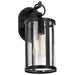 Wall Lantern Nuvo 60-8111 Broadstone - 1 Light Small Wall Lantern - Matte Black with Clear Seeded Glass Nuvo