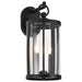 Wall Lantern Nuvo 60-8112 Broadstone - 2 Light Medium Wall Lantern - Matte Black with Clear Seeded Glass Nuvo