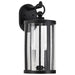 Wall Lantern Nuvo 60-8112 Broadstone - 2 Light Medium Wall Lantern - Matte Black with Clear Seeded Glass Nuvo