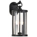 Wall Lantern Nuvo 60-8112 Broadstone - 2 Light Medium Wall Lantern - Matte Black with Clear Seeded Glass Nuvo