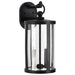 Wall Lantern Nuvo 60-8112 Broadstone - 2 Light Medium Wall Lantern - Matte Black with Clear Seeded Glass Nuvo