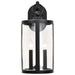 Wall Lantern Nuvo 60-8112 Broadstone - 2 Light Medium Wall Lantern - Matte Black with Clear Seeded Glass Nuvo