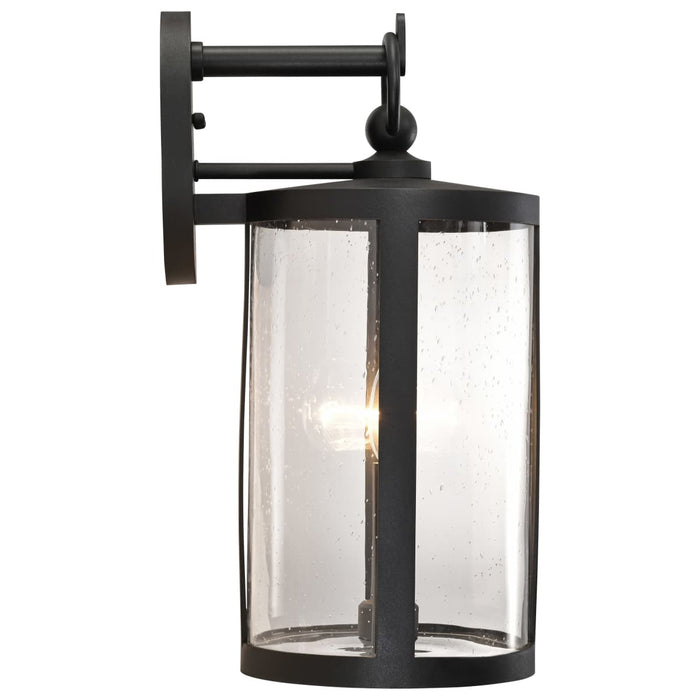 Wall Lantern Nuvo 60-8112 Broadstone - 2 Light Medium Wall Lantern - Matte Black with Clear Seeded Glass Nuvo