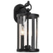 Wall Lantern Nuvo 60-8113 Broadstone - 2 Light Large Wall Lantern - Matte Black with Clear Seeded Glass Nuvo