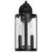 Wall Lantern Nuvo 60-8113 Broadstone - 2 Light Large Wall Lantern - Matte Black with Clear Seeded Glass Nuvo