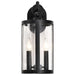 Wall Lantern Nuvo 60-8113 Broadstone - 2 Light Large Wall Lantern - Matte Black with Clear Seeded Glass Nuvo