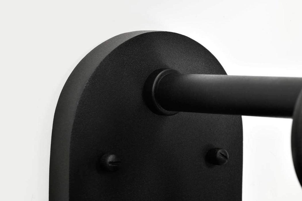Wall Lantern Nuvo 60-8113 Broadstone - 2 Light Large Wall Lantern - Matte Black with Clear Seeded Glass Nuvo