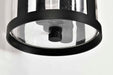 Wall Lantern Nuvo 60-8113 Broadstone - 2 Light Large Wall Lantern - Matte Black with Clear Seeded Glass Nuvo