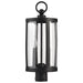 Post Top Nuvo 60-8114 Broadstone - 2 Light Post Top - Matte Black with Clear Seeded Glass Nuvo