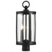 Post Top Nuvo 60-8114 Broadstone - 2 Light Post Top - Matte Black with Clear Seeded Glass Nuvo