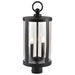 Post Top Nuvo 60-8114 Broadstone - 2 Light Post Top - Matte Black with Clear Seeded Glass Nuvo
