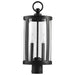 Post Top Nuvo 60-8114 Broadstone - 2 Light Post Top - Matte Black with Clear Seeded Glass Nuvo