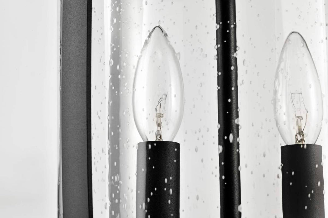Post Top Nuvo 60-8114 Broadstone - 2 Light Post Top - Matte Black with Clear Seeded Glass Nuvo