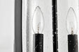 Post Top Nuvo 60-8114 Broadstone - 2 Light Post Top - Matte Black with Clear Seeded Glass Nuvo