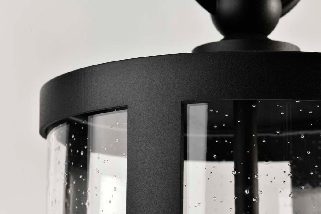 Post Top Nuvo 60-8114 Broadstone - 2 Light Post Top - Matte Black with Clear Seeded Glass Nuvo