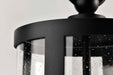 Post Top Nuvo 60-8114 Broadstone - 2 Light Post Top - Matte Black with Clear Seeded Glass Nuvo