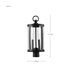 Post Top Nuvo 60-8114 Broadstone - 2 Light Post Top - Matte Black with Clear Seeded Glass Nuvo