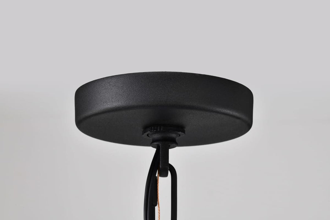 Hanging Lantern Nuvo 60-8115 Broadstone - 2 Light Hanging Lantern - Matte Black with Clear Seeded Glass Nuvo