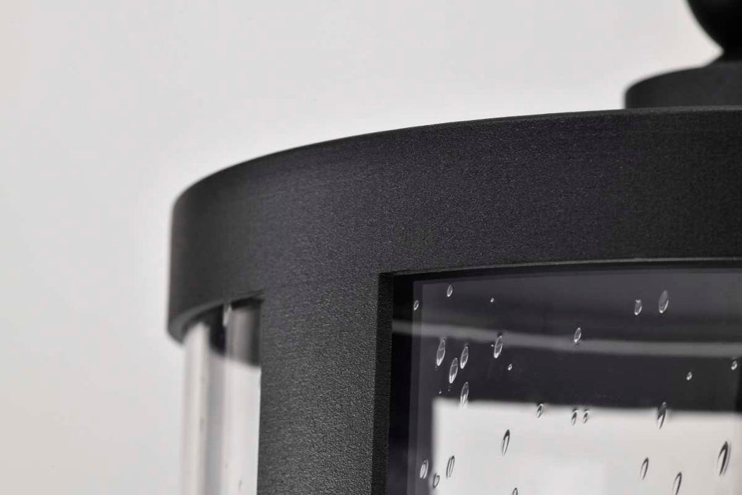 Hanging Lantern Nuvo 60-8115 Broadstone - 2 Light Hanging Lantern - Matte Black with Clear Seeded Glass Nuvo