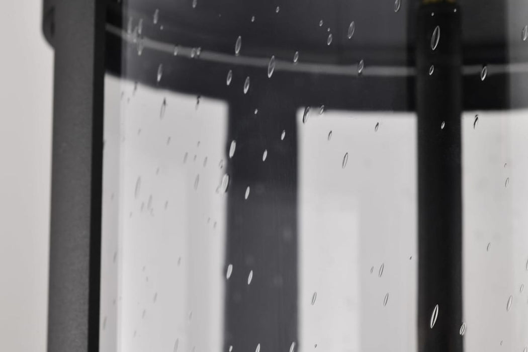 Hanging Lantern Nuvo 60-8115 Broadstone - 2 Light Hanging Lantern - Matte Black with Clear Seeded Glass Nuvo
