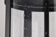 Hanging Lantern Nuvo 60-8115 Broadstone - 2 Light Hanging Lantern - Matte Black with Clear Seeded Glass Nuvo