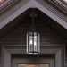 Hanging Lantern Nuvo 60-8115 Broadstone - 2 Light Hanging Lantern - Matte Black with Clear Seeded Glass Nuvo