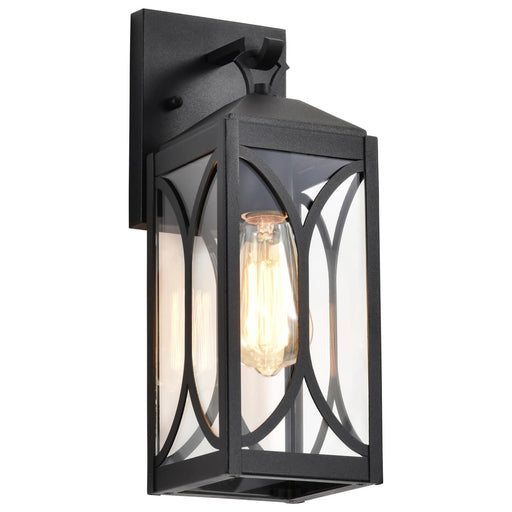 Wall Lantern Nuvo 60-8121 Oaklyn - 1 Light Small Wall Lantern - Matte Black with Clear Glass Nuvo