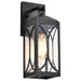 Wall Lantern Nuvo 60-8121 Oaklyn - 1 Light Small Wall Lantern - Matte Black with Clear Glass Nuvo