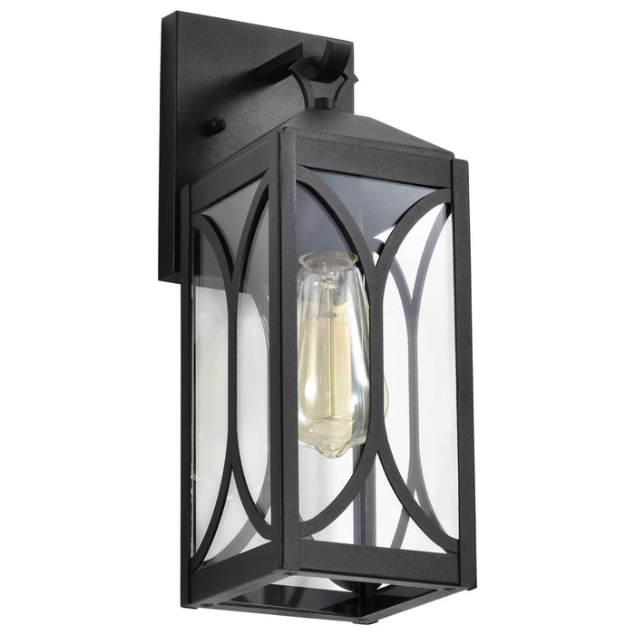 Wall Lantern Nuvo 60-8121 Oaklyn - 1 Light Small Wall Lantern - Matte Black with Clear Glass Nuvo